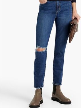 NWT Nobody Denim ‘Frankie Ankle Stretch Jean’ in “Archive” Blue Wash Size 24